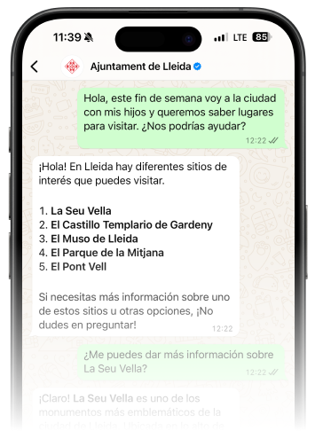 Ayuntamiento lleida chatbot IA